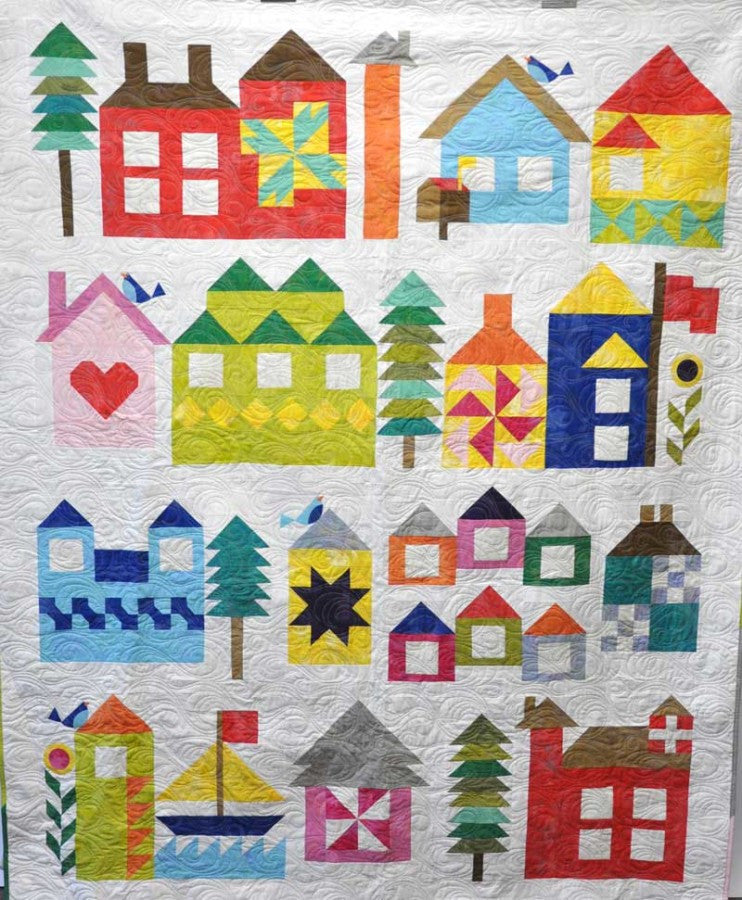 Moda's Be My Neighbor Quilt-Along! Click the link at the top of the page.