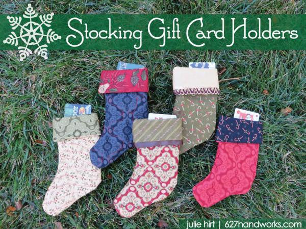 Stocking Gift Card Holders Kit by Julie Hirt of 627handworks.com
