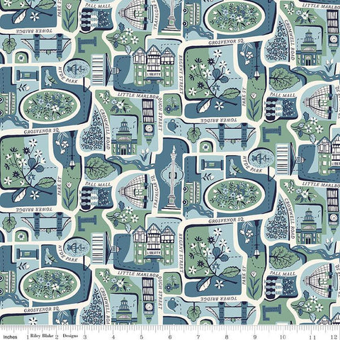 "London Bouquet"-Charming City A by Liberty Fabrics
