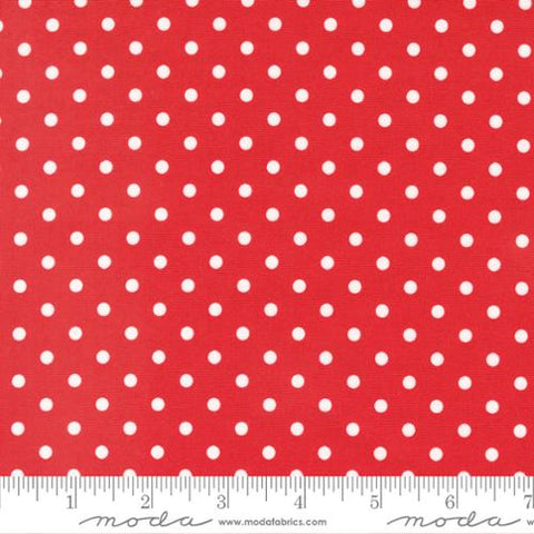 "Sweet Melodies"-Polka Dots Red by American Jane for Moda