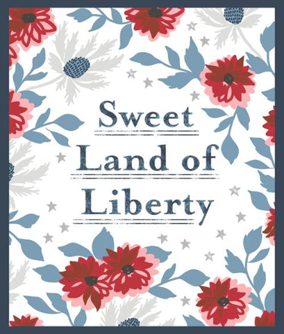 "Old Glory"-Sweet Land Of Liberty Panel 36" x 44" by Lella Boutique for Moda