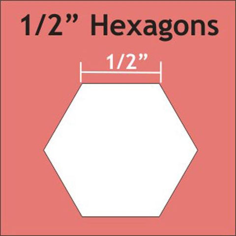 Hexagon 1/2" 125pcs HEX050 Paper Pieces#1