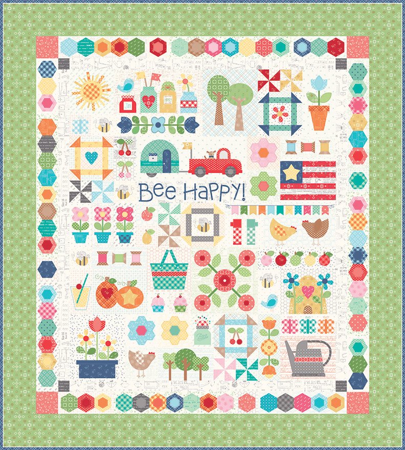 Bee Happy quilt pattern is available for download!