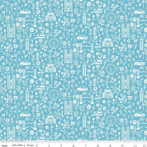 "Liberty London Parks"- City Sights A by Liberty Fabrics