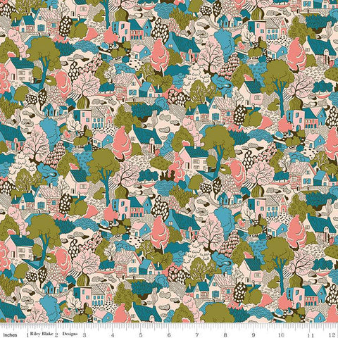 "Liberty London Parks"- Heath View A by Liberty Fabrics