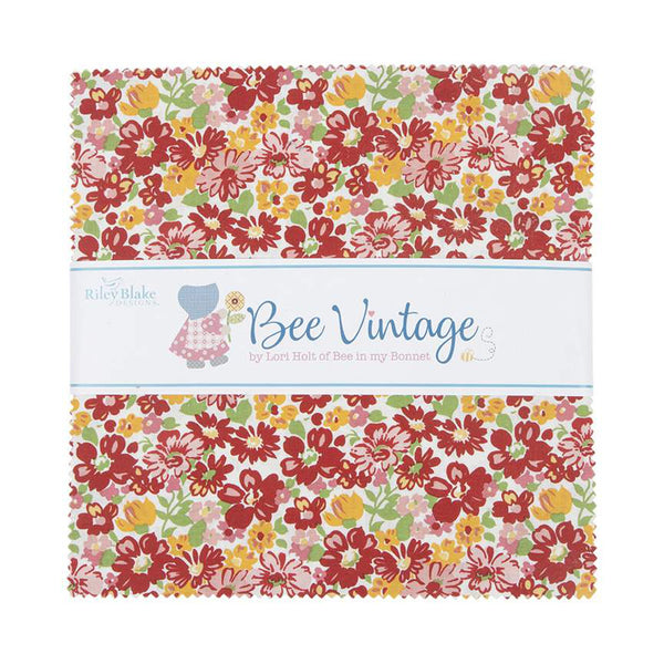 "Bee Vintage"- 5in Squares, 42pcs/bundle by Lori Holt for Riley Blake