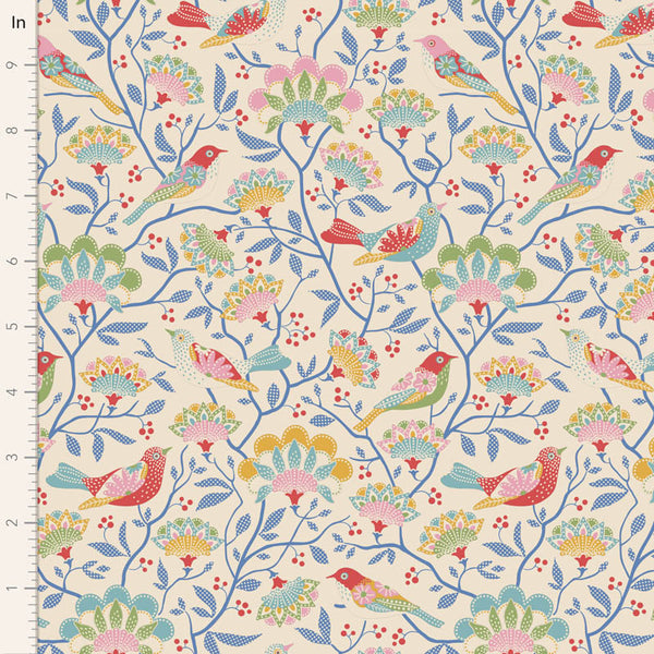 "Jubilee"- Bird Tree Creme by Tone Finnanger for Tilda