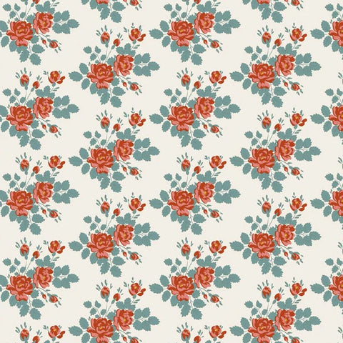 "Village Life" Myrtle Teal by Tone Finnanger for Tilda PRE-SALE