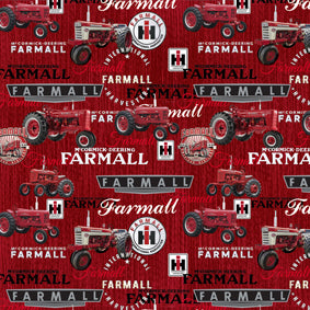 "Farmall"- Farmall Tractors-Combos: Red for Benartex