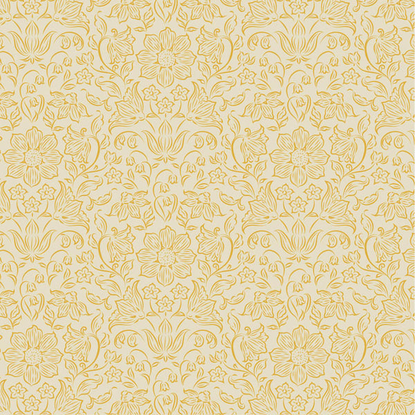 "Songbird"-Lila - Light Yellow by Tone Finnanger for Tilda
