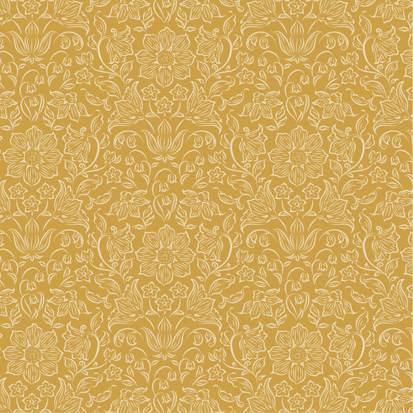 "Songbird"-Lila - Mustard by Tone Finnanger for Tilda