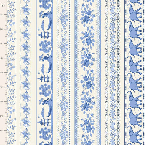 "Something Blue" Borders Blue by Tone Finnanger for Tilda