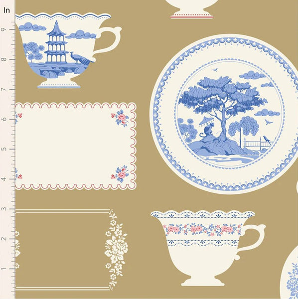 "Something Blue" Labels & Ornaments Ochre by Tone Finnanger for Tilda