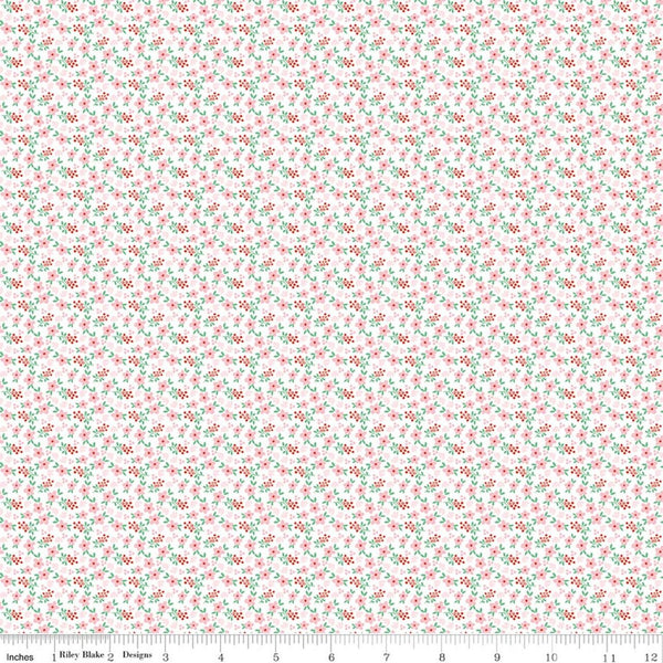 " Whimsical Woodland" Mini Florals Pink By Tasha Noel For Riley Blake