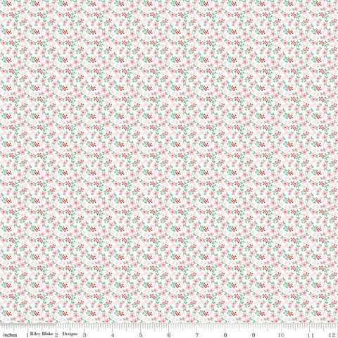 " Whimsical Woodland" Mini Florals Pink By Tasha Noel For Riley Blake