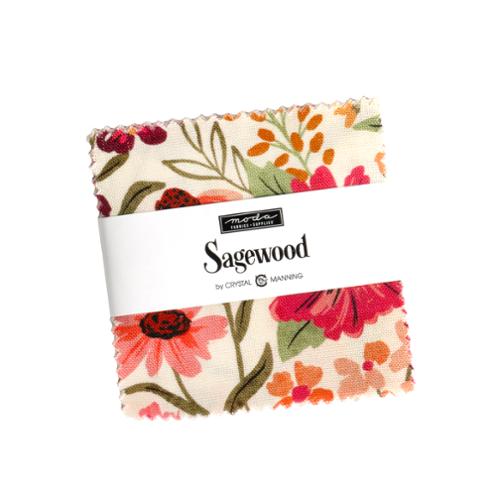"Sagewood" Mini Charm by Crystal Manning for Moda