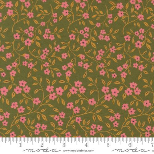 "Sagewood"-Dogwood Avocado by Crystal Manning for Moda