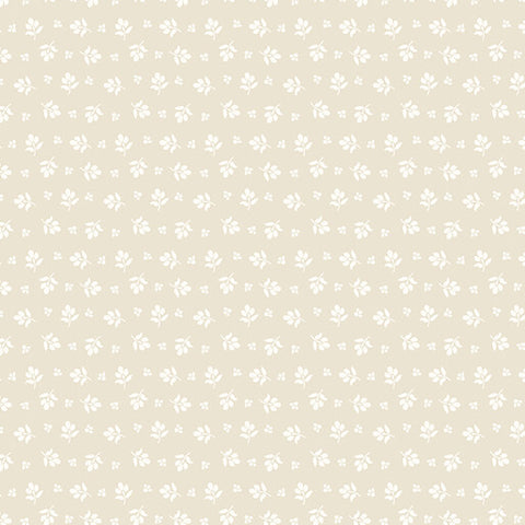 "Peaches & Cream" Little Flower Buds Ecru by Kari Mathews for Benartex