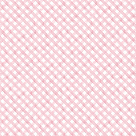 "Garden Tea" Garden Plaid Pink by Nicole Decamp  for Benartex