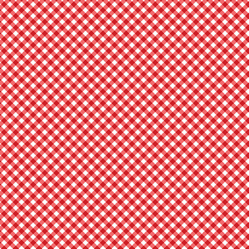 "Red, White & Sweet" Sweet Gingham Red by Nicole Decamp  for Benartex