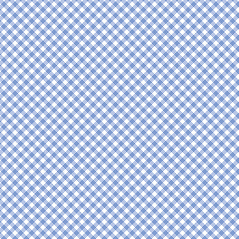 "Red, White & Sweet" Sweet Gingham Light Blue  by Nicole Decamp  for Benartex