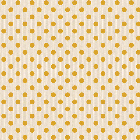 "Creating Memories"- Woven Polkadot Yellow by Tone Finnanger for Tilda
