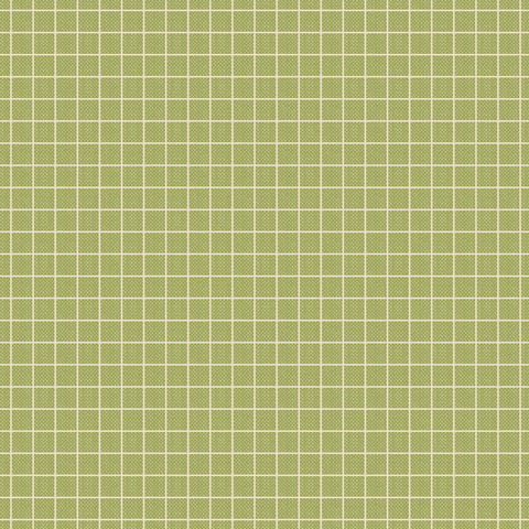 "Creating Memories"- Woven Plaid Pea Green by Tone Finnanger for Tilda