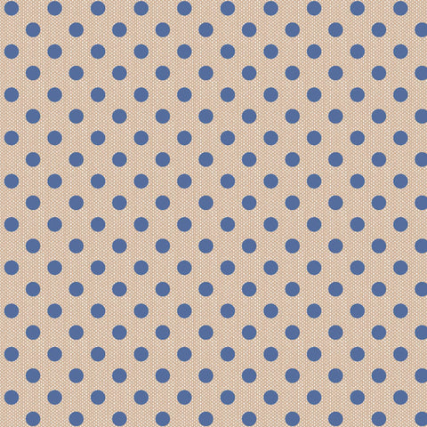 "Creating Memories"- Woven Polkadot Blue by Tone Finnanger for Tilda