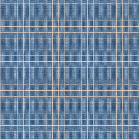 "Creating Memories"- Woven Plaid Blue by Tone Finnanger for Tilda