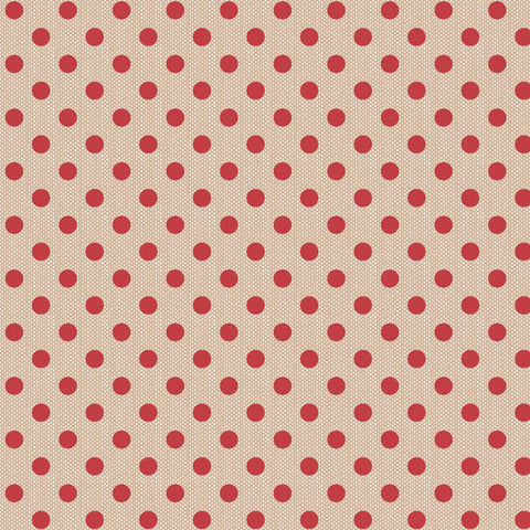 "Creating Memories"- Woven Polkadot Red by Tone Finnanger for Tilda