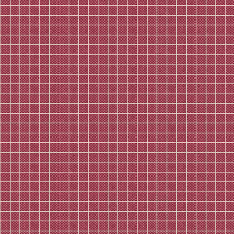 "Creating Memories"- Woven Plaid Burgundy by Tone Finnanger for Tilda