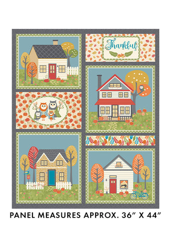 "Hello Pumpkin"-Panel Multi by Cherry Guidry for Benartex