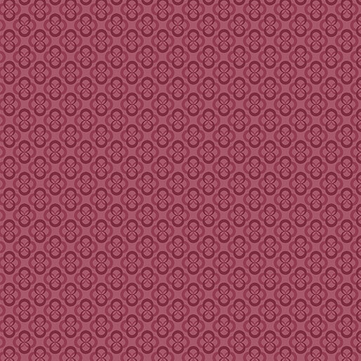 "Chalk Barn" Chalk Block Print Red by Shannon Roberts for Benartex