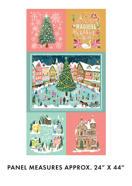 "Magical Season" Panel Multi By Katie Daisy for Benartex