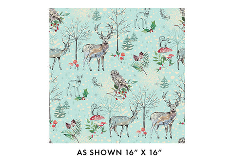 "Winter Haven" Winter's Tale Light Turquoise by Rachel Rossi Designs for Benartex