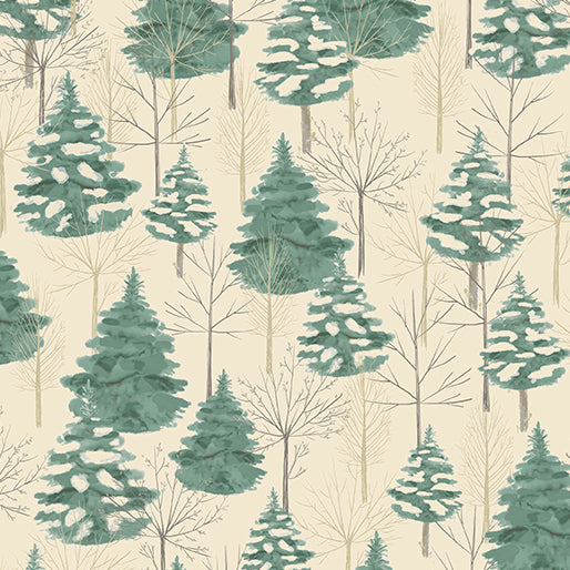 "Winter Haven" Forest Symphony Natural/Pine by Rachel Rossi Designs for Benartex