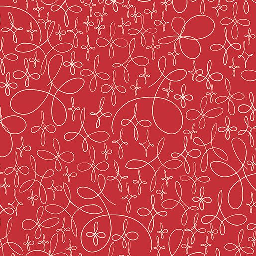 "Winter Haven" Doodle Star Coral by Rachel Rossi Designs for Benartex