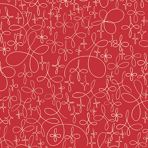 "Winter Haven" Doodle Star Coral by Rachel Rossi Designs for Benartex