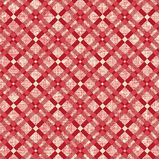 "Winter Haven" Winter Tartan Red by Rachel Rossi Designs for Benartex