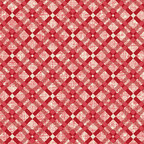 "Winter Haven" Winter Tartan Red by Rachel Rossi Designs for Benartex