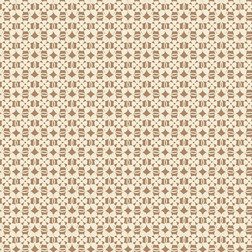 "Heirloom Garden" Soft Lace Mocha/Natural by Fox and Fables for Benartex