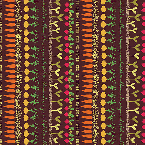 "Peaches & Cream" Rooting for You Dark Chocolate by Kari Mathews for Benartex