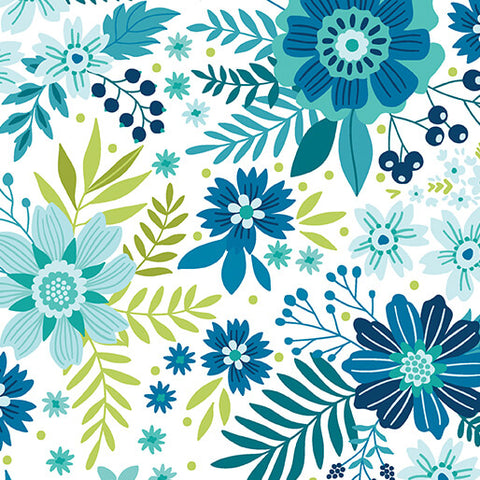 "Among the Wildflowers II" Wildflowers Lake  by SHELLEY CAVANNA for Benartex