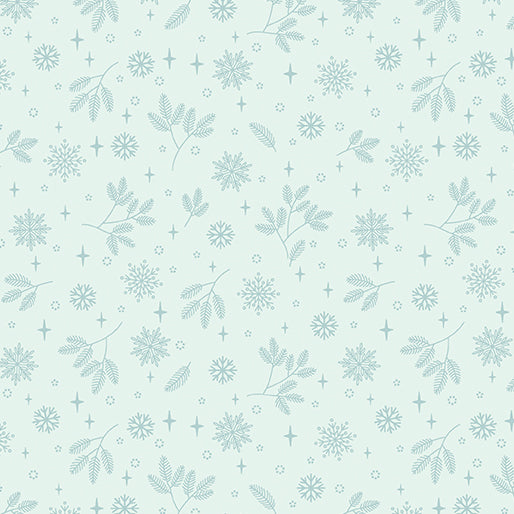 "Holly & Hearth" Flurries Frost by SHELLEY CAVANNA for Benartex
