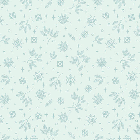 "Holly & Hearth" Flurries Frost by SHELLEY CAVANNA for Benartex