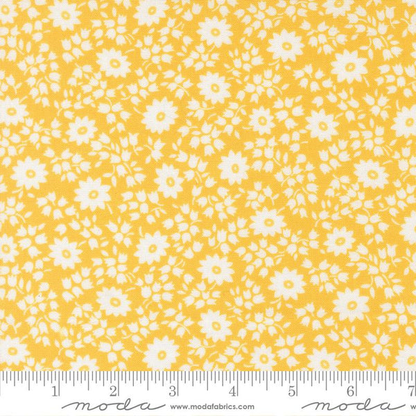 "30's Playtime 2025"-Perky Posies Sunshine by Linzee McCray for Moda