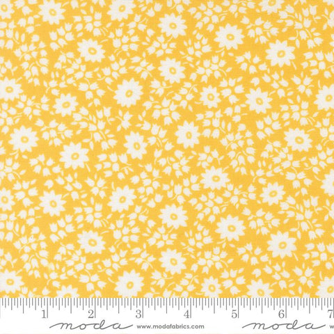 "30's Playtime 2025"-Perky Posies Sunshine by Linzee McCray for Moda