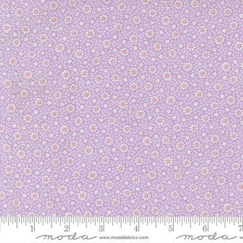 "30's Playtime 2025"-Dotty Daisy Lilac by Linzee McCray for Moda