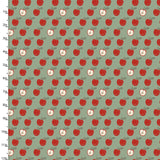 "Little Foot Farm"-TO THE CORE GREEN by 3 Wishes Fabric