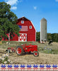 "Farmall" Red/Multi Panel 36 inches x 44 inches repeat by A.E. Nathan for Benartex